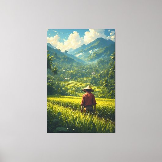太平の収穫 キャンバスプリント (正面)