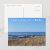 太平洋からのつかの間の挨拶! ポストカード (正面/裏面)