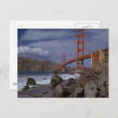 太平洋からのゴールデンゲート ポストカード (正面/裏面)