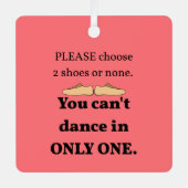 太平洋さけ又はなしシューズ メタルオーナメント (正面)