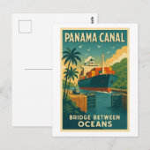 太平洋と大西洋の架け橋 パナマ運河 ポストカード (正面/裏面)