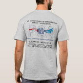 太平洋のクールな空気 Tシャツ (裏面)