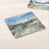 太平洋のコースターの死んだ木 スクエアペーパーコースター (アングル)