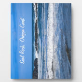 太平洋のシールロックオレゴン海岸海 フォトプラーク (正面)