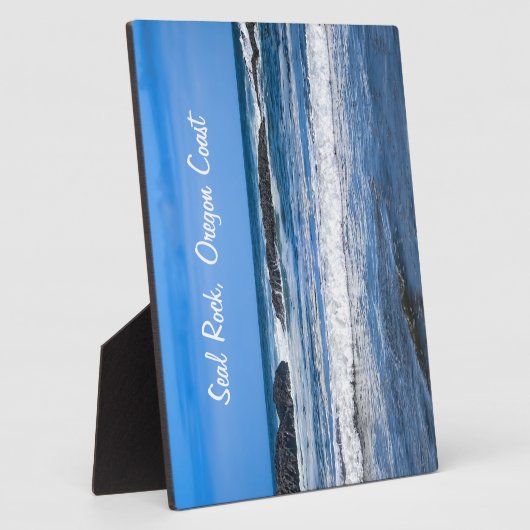 太平洋のシールロックオレゴン海岸海 フォトプラーク (側面)