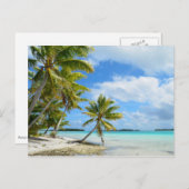 太平洋のパラオ島 ポストカード (正面/裏面)