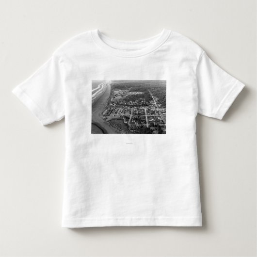 太平洋のビーチ、WA -空中写真の写真 トドラーTシャツ (正面)