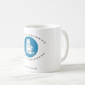 太平洋の三叉の矛の全体的な船積みのマグ コーヒーマグカップ (正面右)