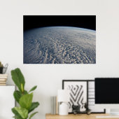 太平洋の上に層塔雲が立つ海。 ポスター (ホームオフィス)