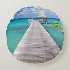 太平洋の円形の装飾用クッションの突堤のボート ラウンドクッション