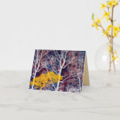 太平洋の北西のブランク挨拶カリフォルニアのForrest カード (黄色い花)