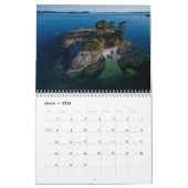 太平洋の北西壁掛けカレンダーの2017年の生命 カレンダー (3月 2026)