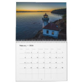 太平洋の北西壁掛けカレンダーの2017年の生命 カレンダー (2月 2026)