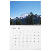 太平洋の北西山および丘 カレンダー (2月 2027)