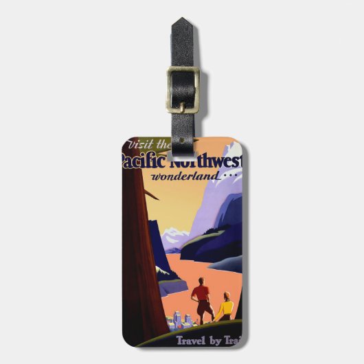 太平洋の北西 ラゲッジタグ (正面縦)