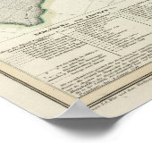 太平洋の地図海 ポスター (角)