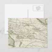 太平洋の地図海 ポストカード (正面/裏面)