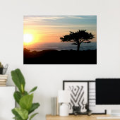 太平洋の夕日 ポスター (ホームオフィス)