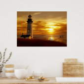 太平洋の夕日 ポスター (キッチン)