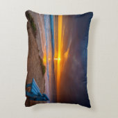 太平洋の夕焼け海 アクセントクッション (裏面(縦))