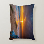 太平洋の夕焼け海 アクセントクッション (正面(垂直))