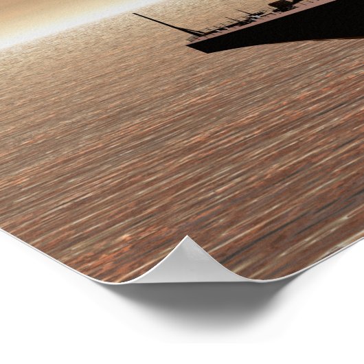 太平洋の夜 ポスター (角)