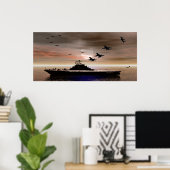 太平洋の夜 ポスター (ホームオフィス)