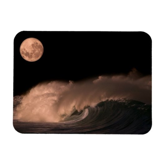 太平洋の嵐 |ハワイ・オアフの北岸 マグネット (横)