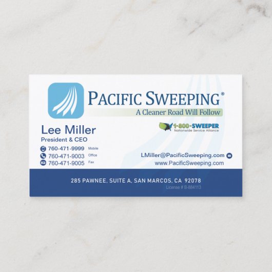 太平洋の掃除-携帯電話 名刺 (裏面)