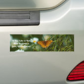 太平洋の油濁蝶 バンパーステッカー (車上)