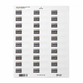 太平洋の波海 ラベル (フルシート)