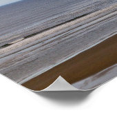 太平洋の海に大きな虹 ポスター (角)