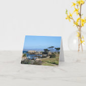 太平洋の海岸線、ノートカ空白のード カード (黄色い花)