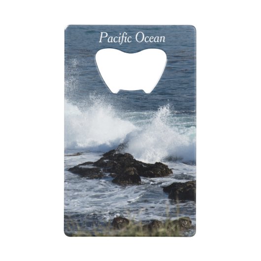 太平洋の海 クレジットカード栓抜き (正面)