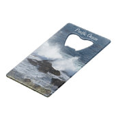 太平洋の海 クレジットカード栓抜き (正面アングル)