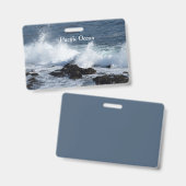 太平洋の海 バッジ (正面＆裏面)