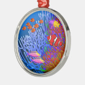 太平洋の珊瑚礁の魚のオーナメント メタルオーナメント (左)