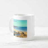 太平洋の真珠、Mazatlanメキシコのボート コーヒーマグカップ (正面左)