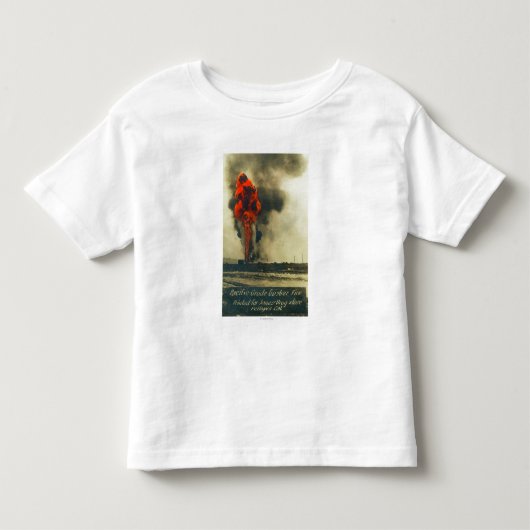 太平洋の自然のままのな噴出油井FireFellows、カリフォルニアの眺め トドラーTシャツ (正面)