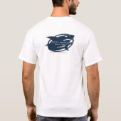 太平洋の船員のヨットクラブの鮫 Tシャツ (裏面)