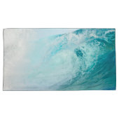 太平洋の青い波の破損 枕カバー (正面右)