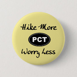 太平洋の頂上の道のハイキング多く心配より少ないボタン 缶バッジ