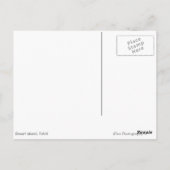 太平洋の黒いタヒチの葉書の砂漠の島 ポストカード (裏面)