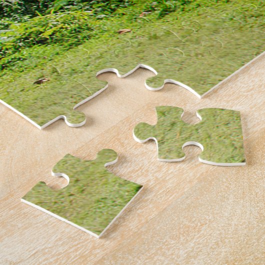 太平洋のMooreaの熱帯緑の島 ジグソーパズル (側面)