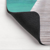 太平洋のmousepadの突堤のボート マウスパッド (コーナー)