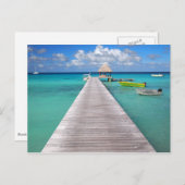 太平洋はがきで時差ぼけの船 ポストカード (正面/裏面)