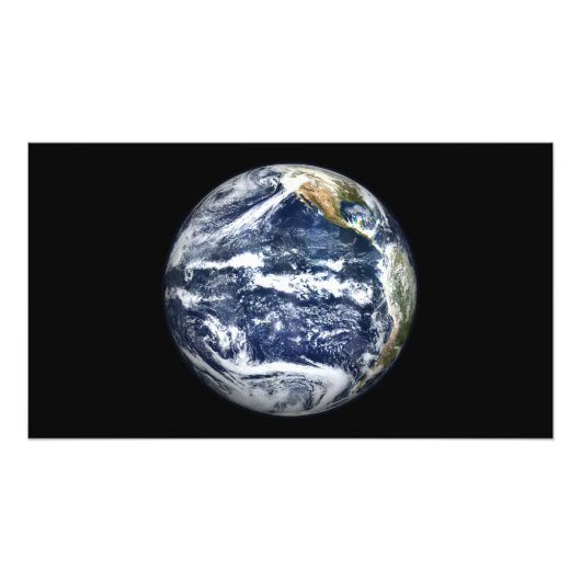 太平洋を中心とした全地球の眺め フォトプリント            (正面)