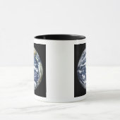 太平洋を中心とした全地球の眺め マグカップ (中央)