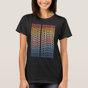 太平洋アルバコアGroovyレトロ魚 Tシャツ