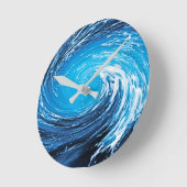 太平洋サーフ ラウンド壁時計 (傾斜)